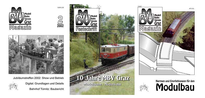 Titelbilder von MBV-Magazinen
