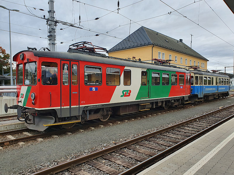 Rückankunft in Feldbach mit ET1 und ET2